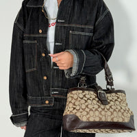 Coach Handtasche Tote bag Signature beige & braun