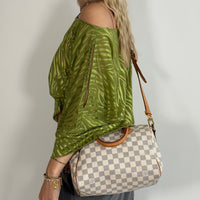 Louis Vuitton Handtasche Speedy 25 Bandouliére Damier Azur