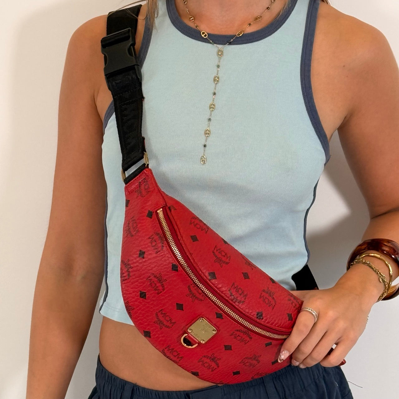 MCM Bauchtasche / Gürteltasche Fursten small