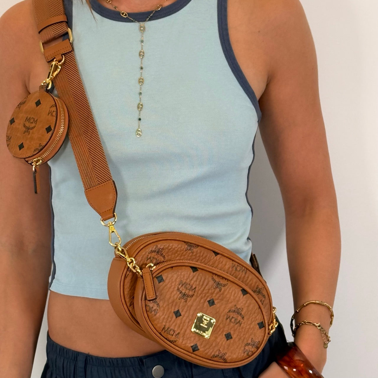 MCM Umhängetasche Trio Multi Pochette