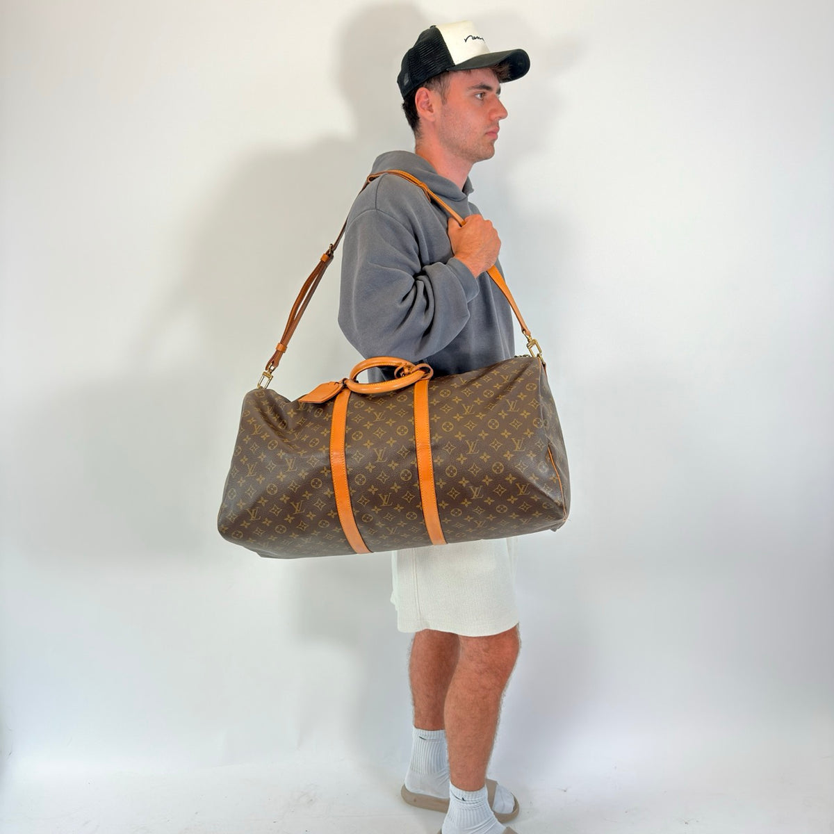 Louis Vuitton Keepall 60 Bandoulière Travel Bag