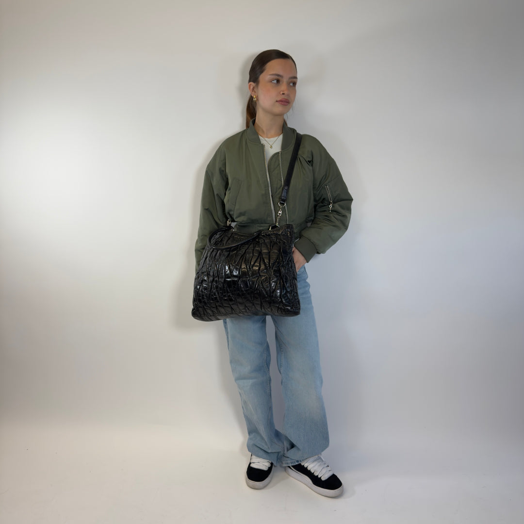 Miu Miu handbag Vitello shopper matelassé black