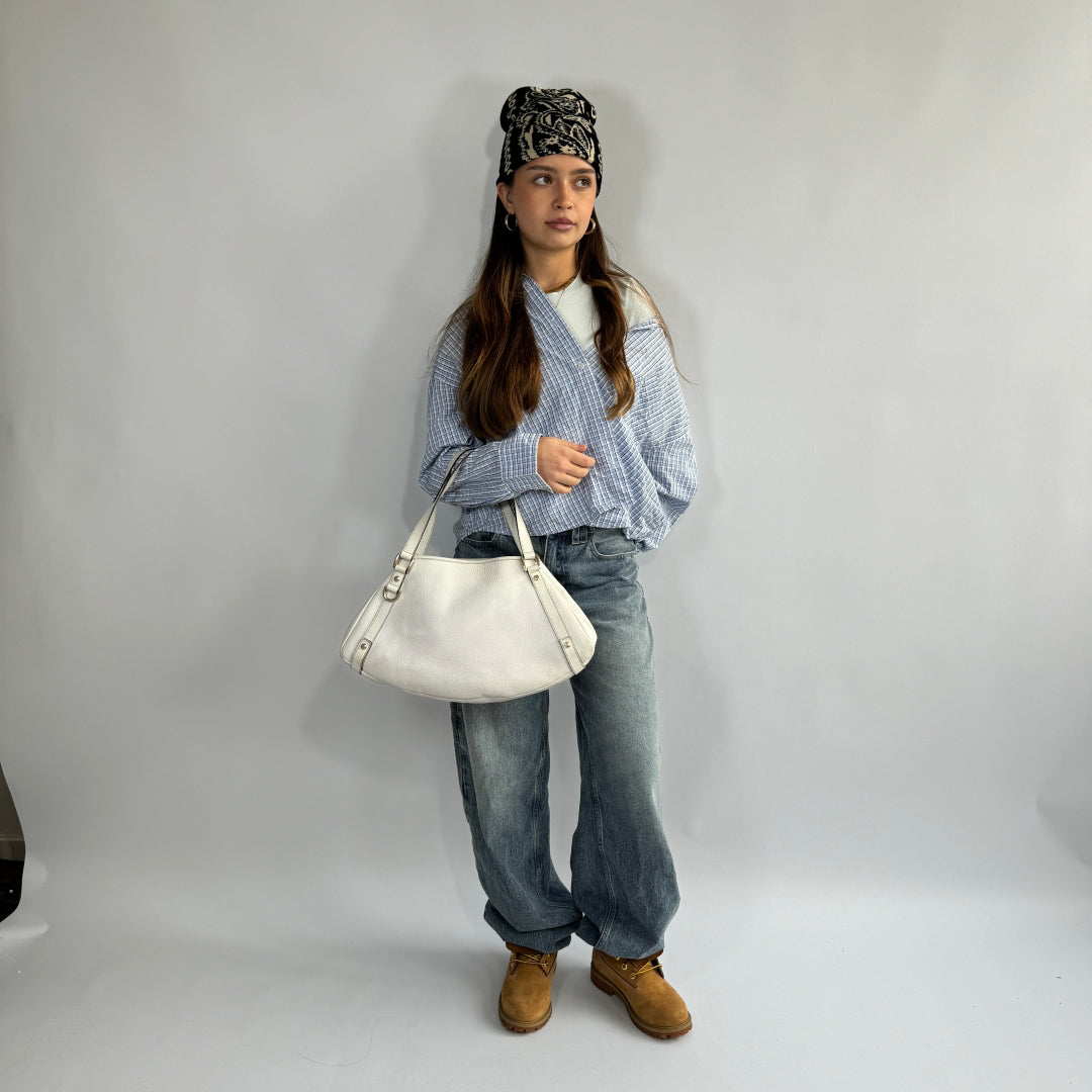 Gucci handbag / shopper Abbey made of white leather
