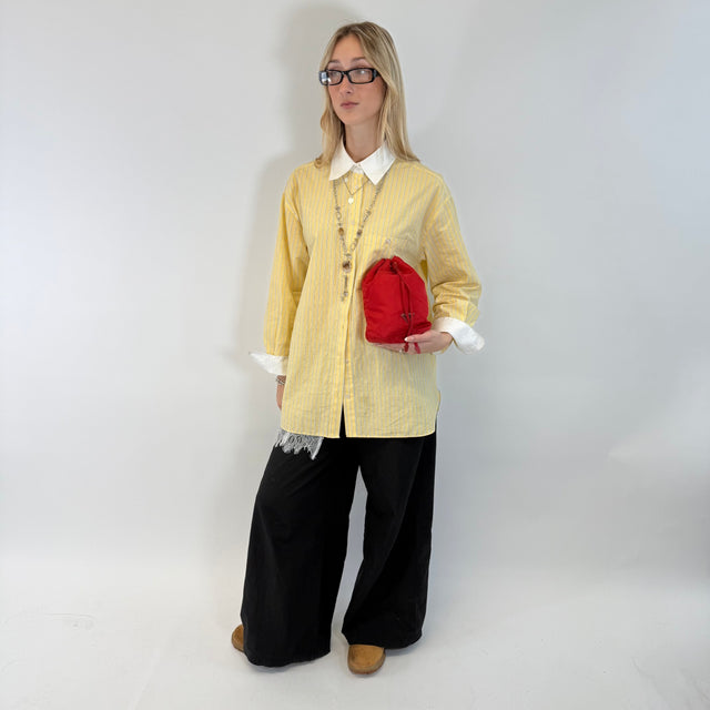 Clutch Tessuto Drawstring Pouch