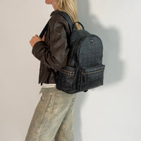 MCM Rucksack Stark large mit Nieten visetos schwarz