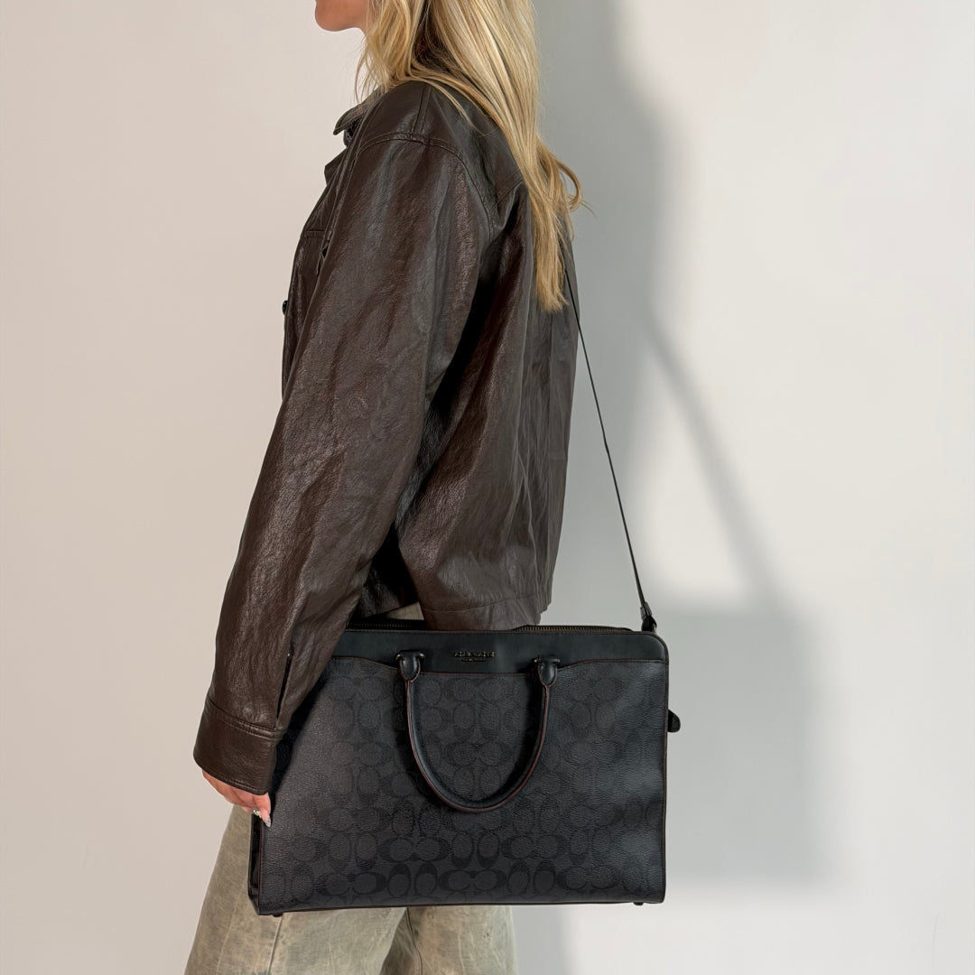 Coach Signature Laptop Bag
