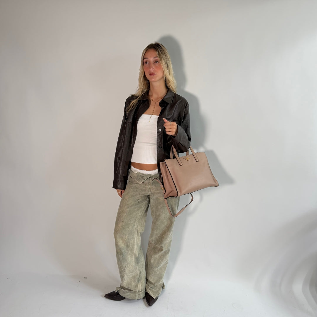 Prada Triple Pocket Handbag