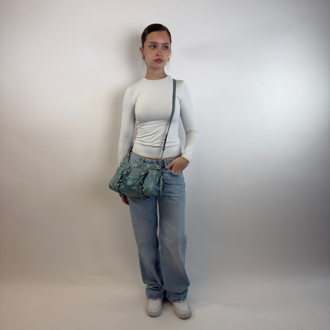 Miu Miu handbag Vitello Lux small blue