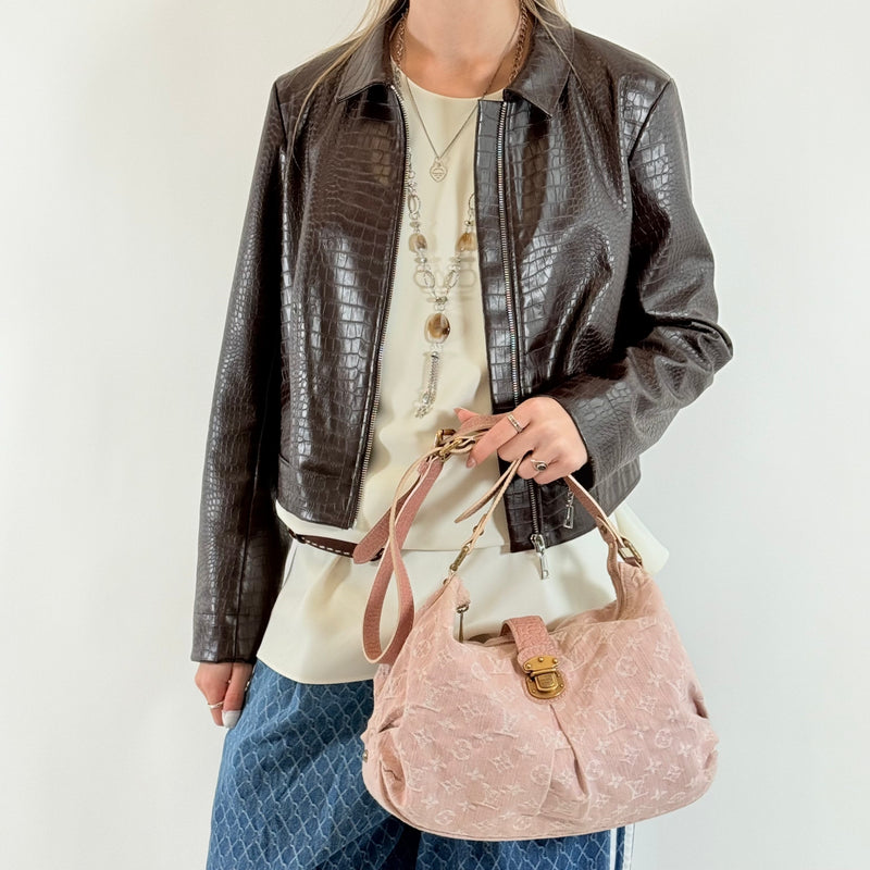 Sac bandoulière en jean ample