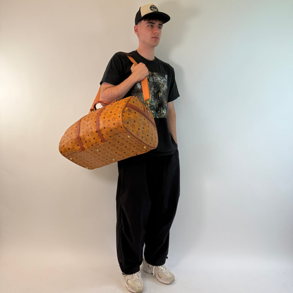 MCM Reisetasche 55 mit Umhängegurt visetos braun
