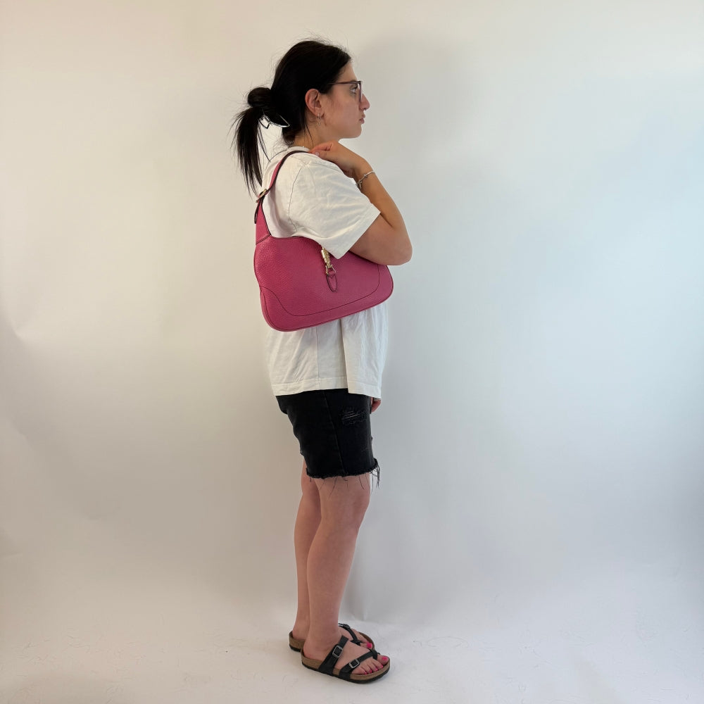 Gucci Handtasche Jackie aus Leder pink