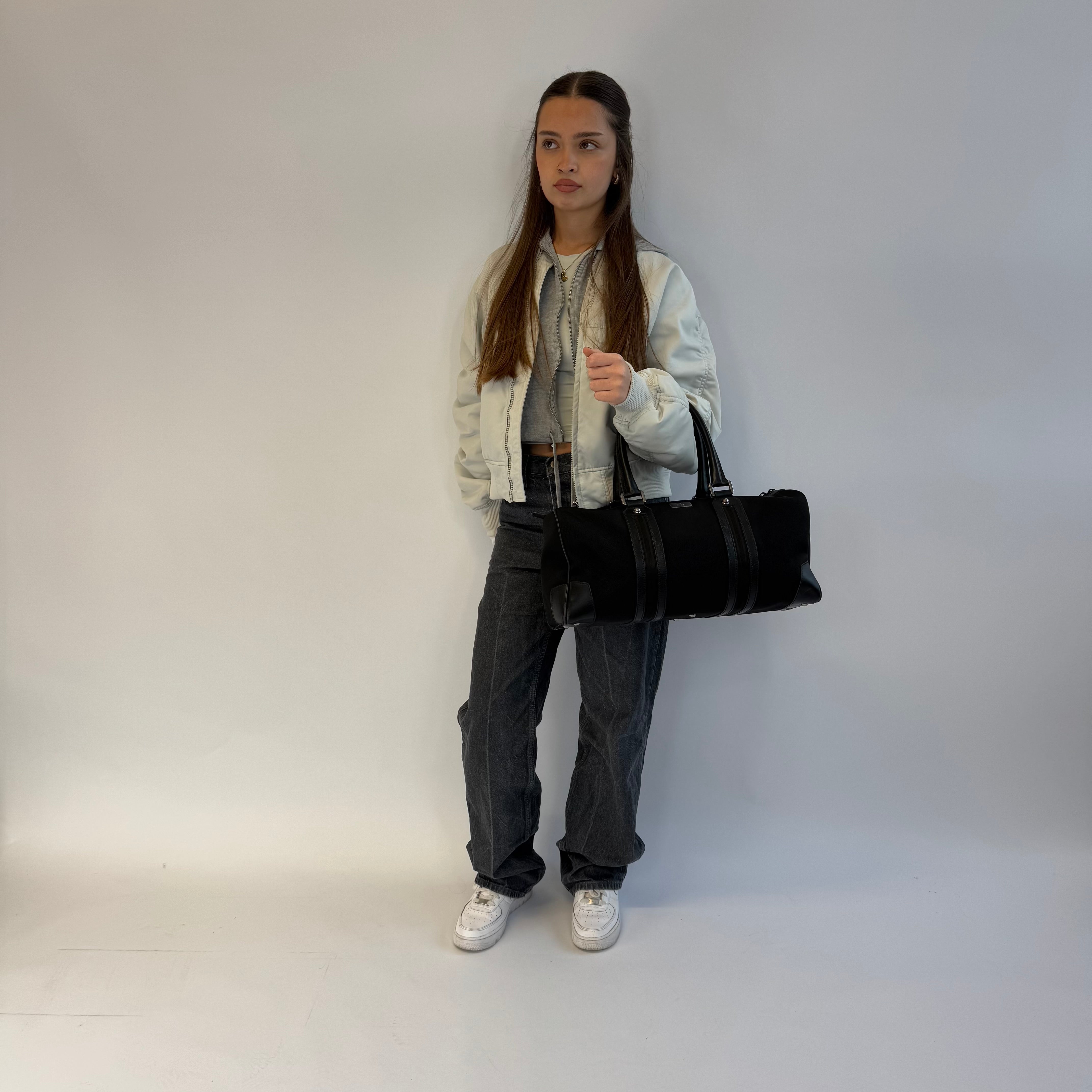 Gucci handbag Boston bag made of black nylon