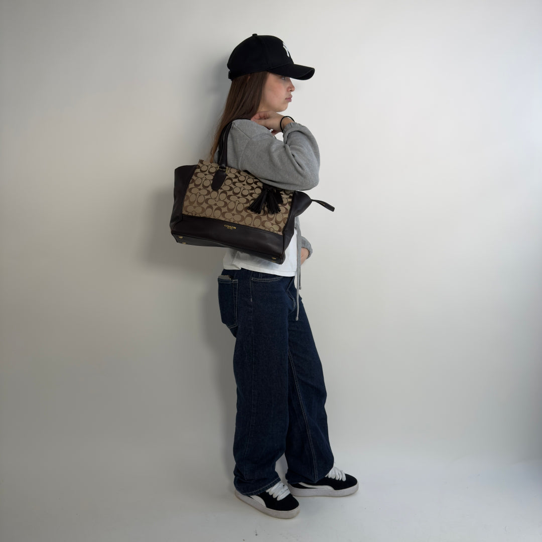 Coach Handtasche / Shopper beige