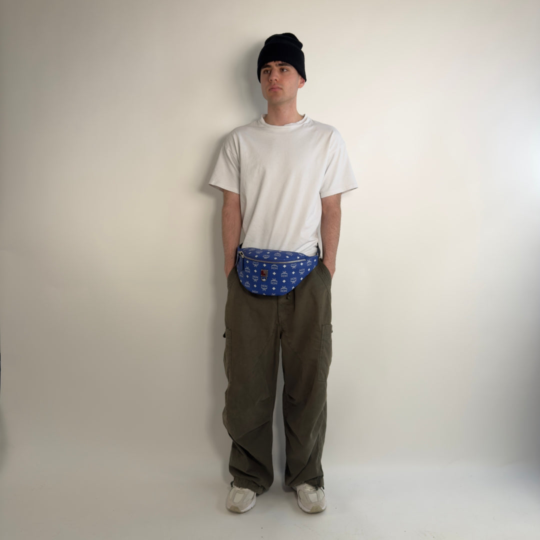 MCM Fursten bum bag / belt bag medium blue