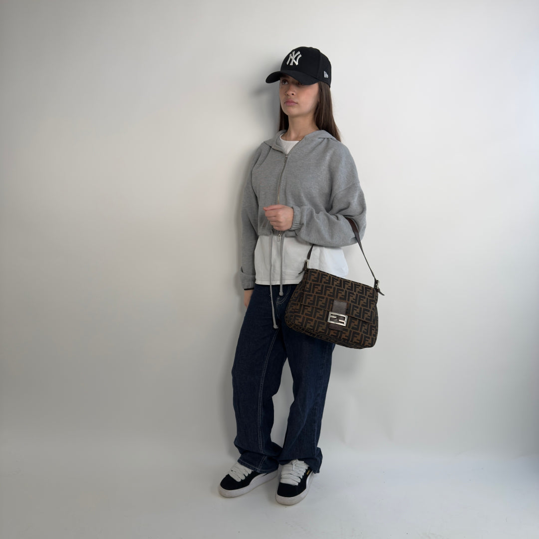 Fendi handbag Mamma Baguette dark brown