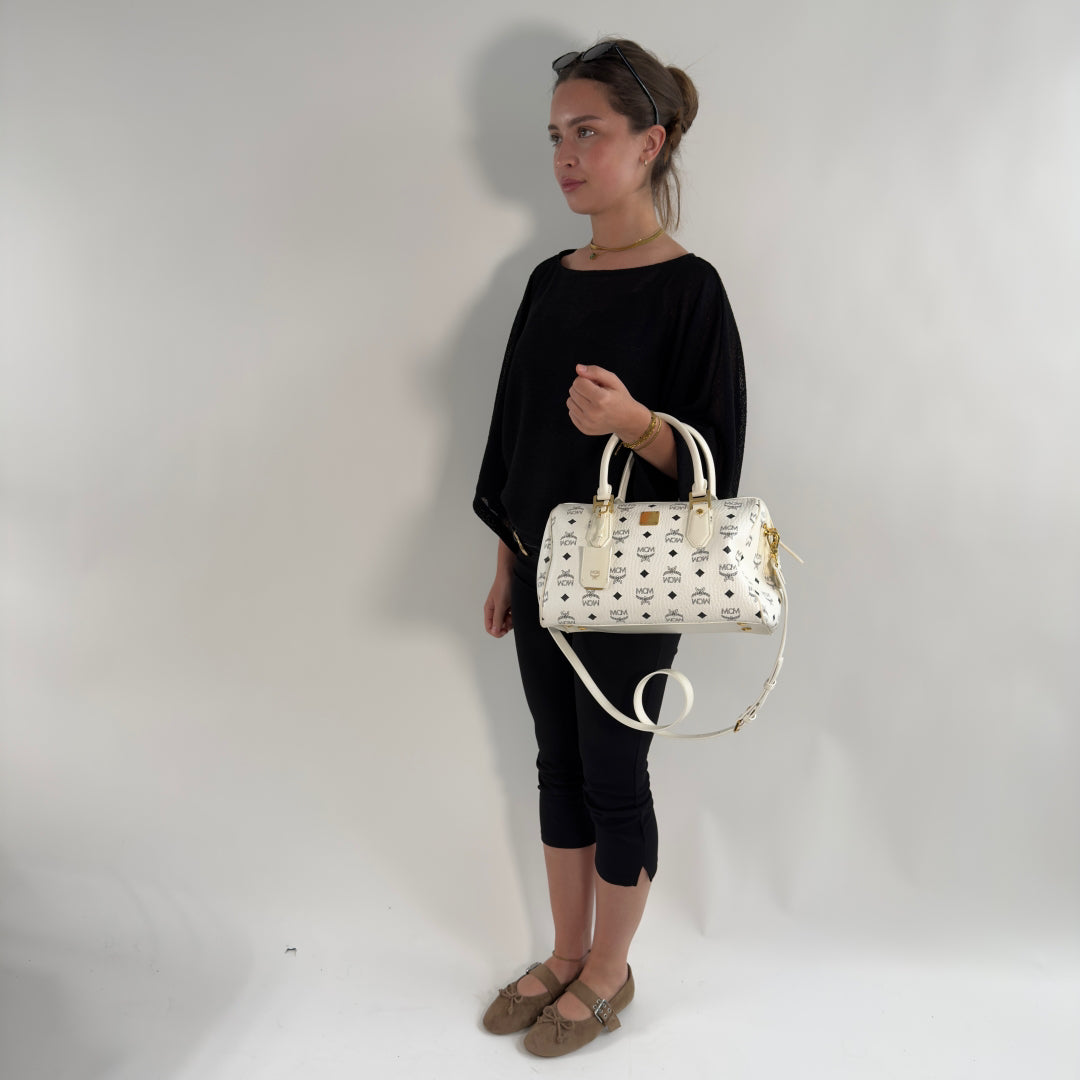 MCM Ella Boston 30 Handbag