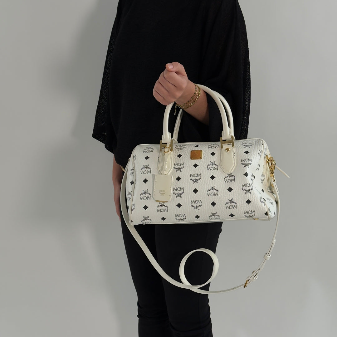 MCM Ella Boston 30 Handbag