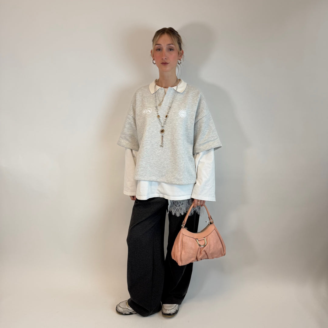 Borsa a tracolla con anello a D media