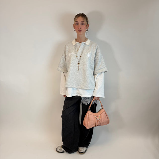 Borsa a tracolla con anello a D media