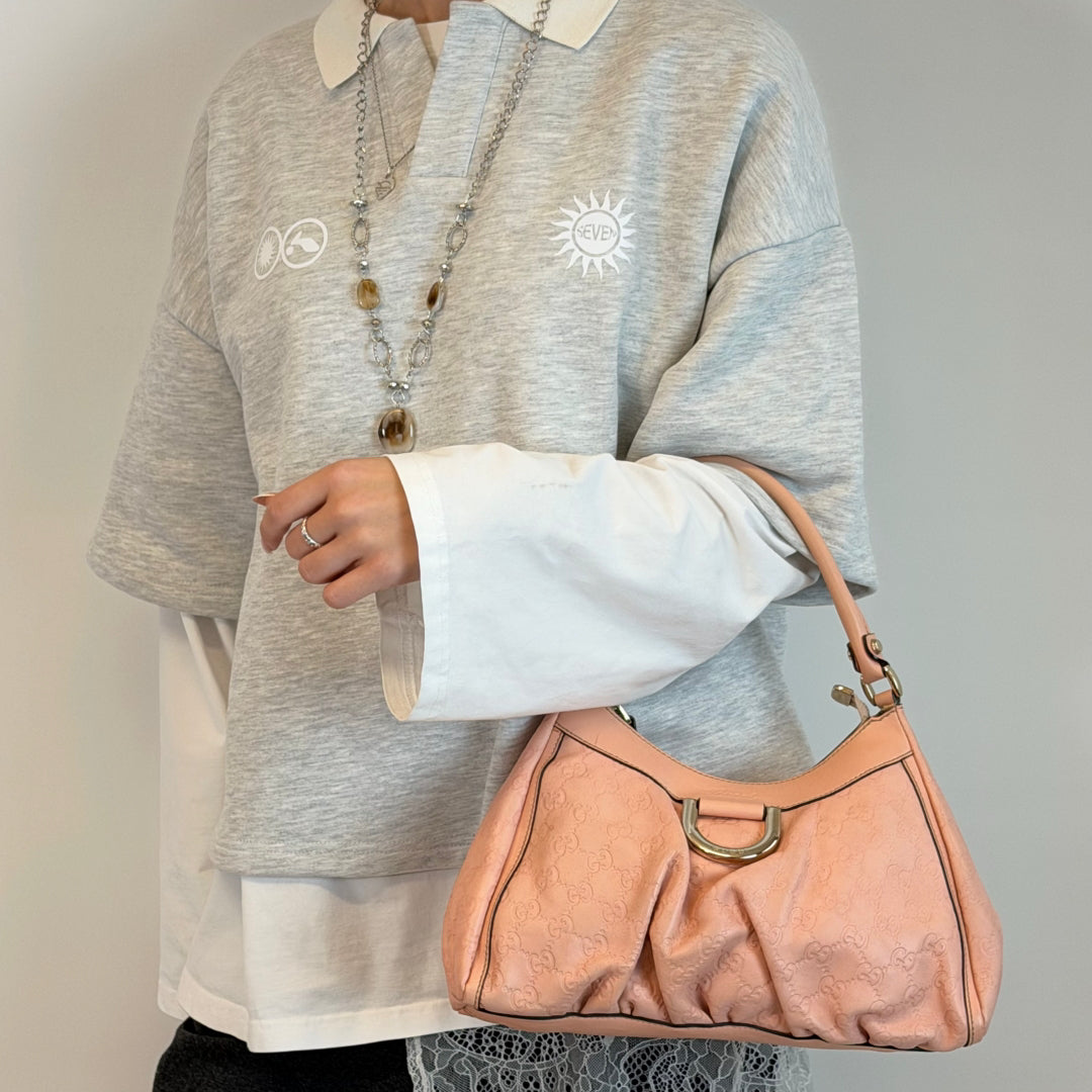 Borsa a tracolla con anello a D media