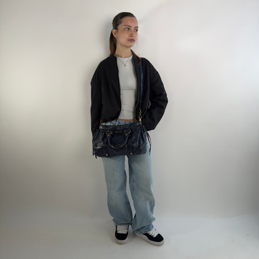 Miu Miu handbag Vitello Lux dark blue