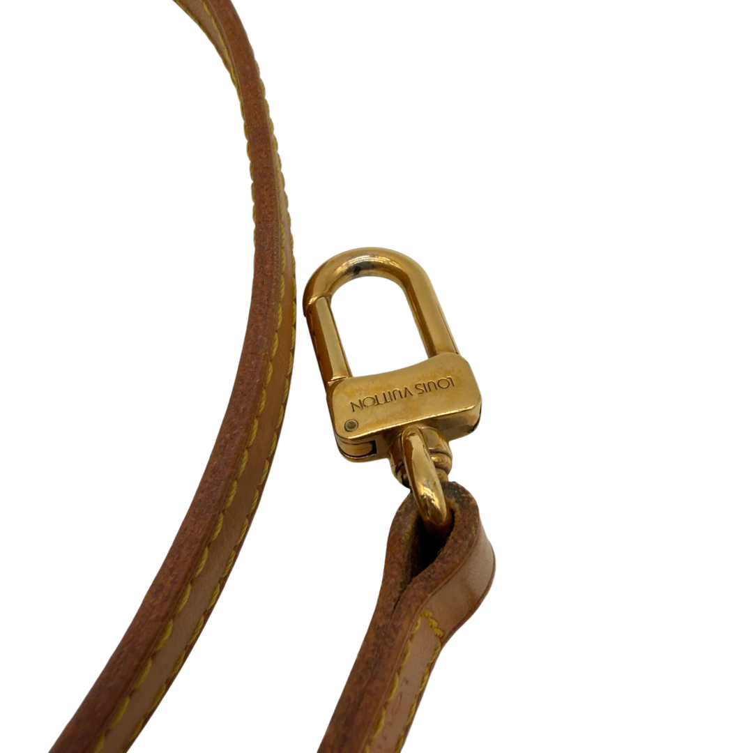 Louis Vuitton Schultergurt 100cm aus Leder braun