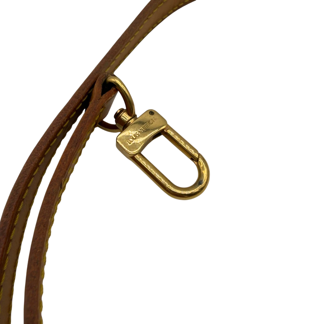 Louis Vuitton Schultergurt 100cm aus Leder braun