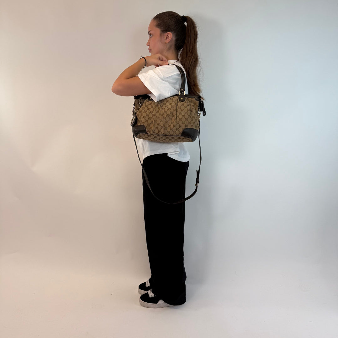 Gucci Handtasche Sukey beige