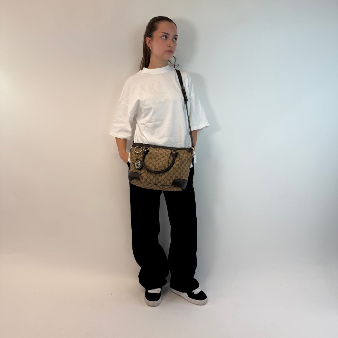 Gucci Handtasche Sukey beige