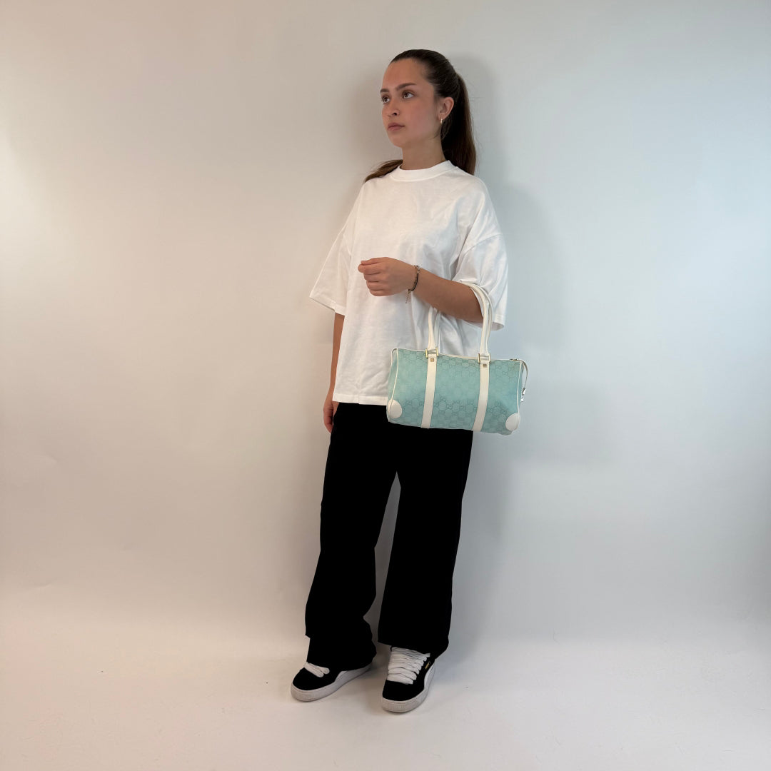 Gucci Handtasche Abbey länglich hellblau