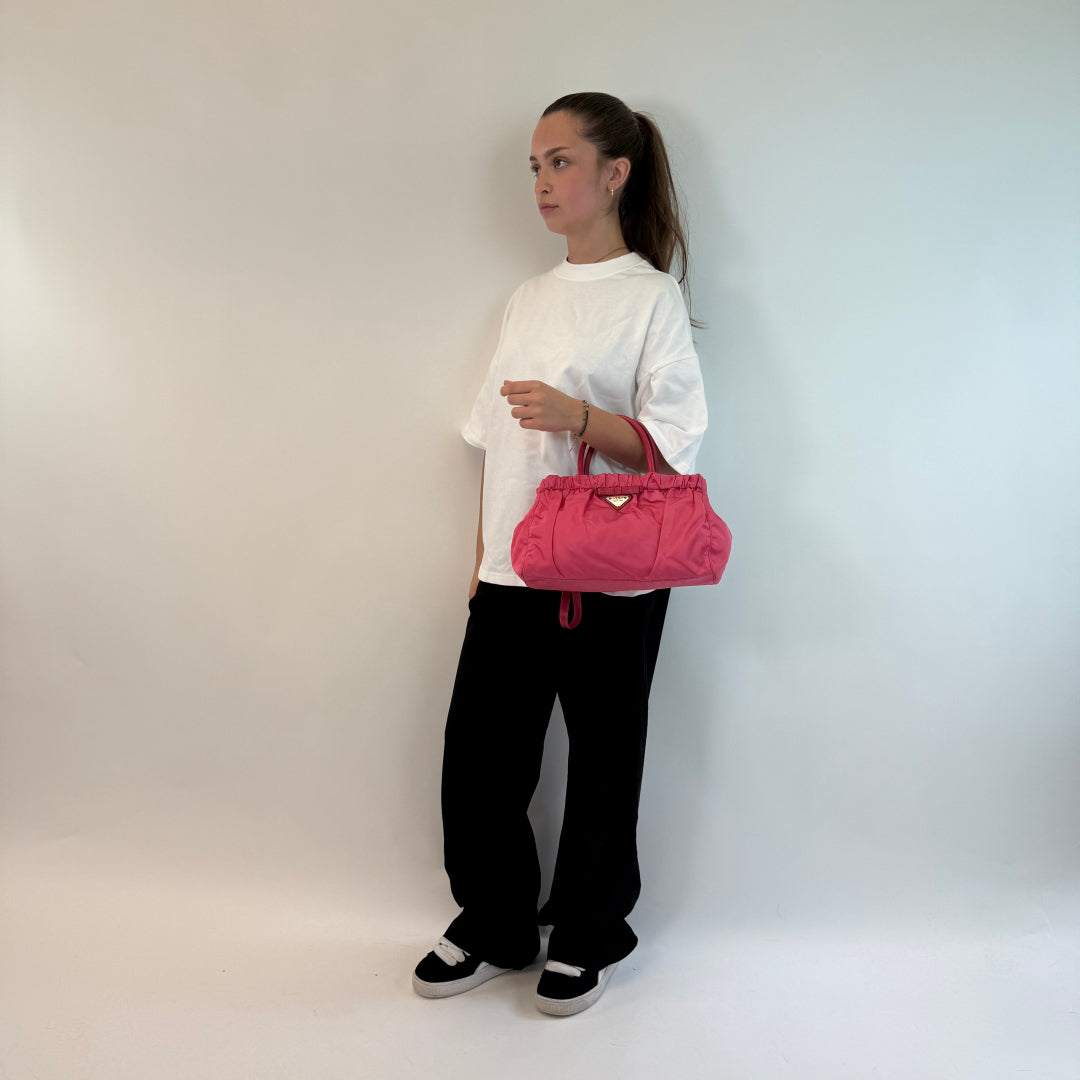 Prada Handtasche Tessuto pink