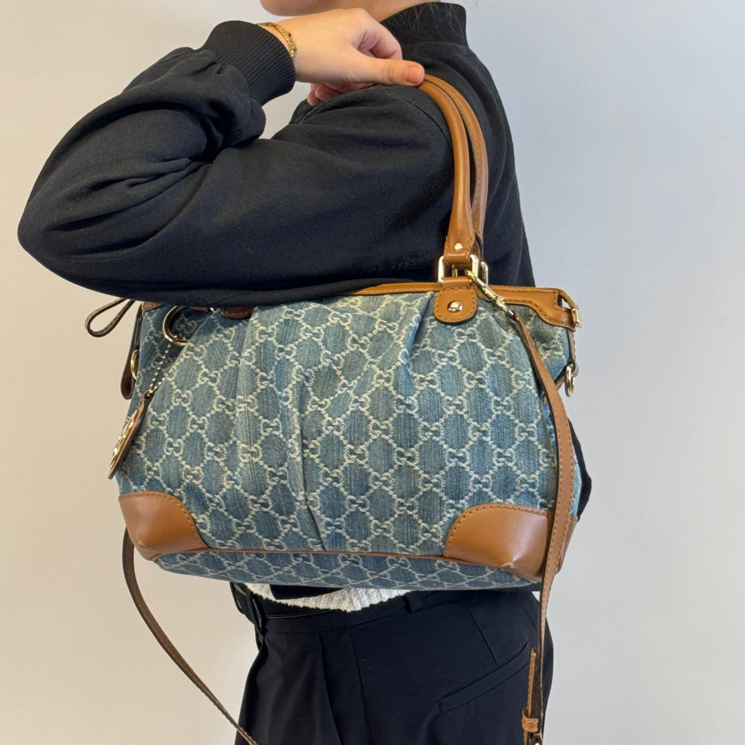 Gucci Handtasche Sukey Denim