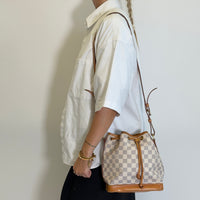 Louis Vuitton Sac Noé BB Damier Azur Shoulder Bag