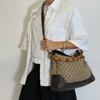 Gucci Schultertasche Bamboo