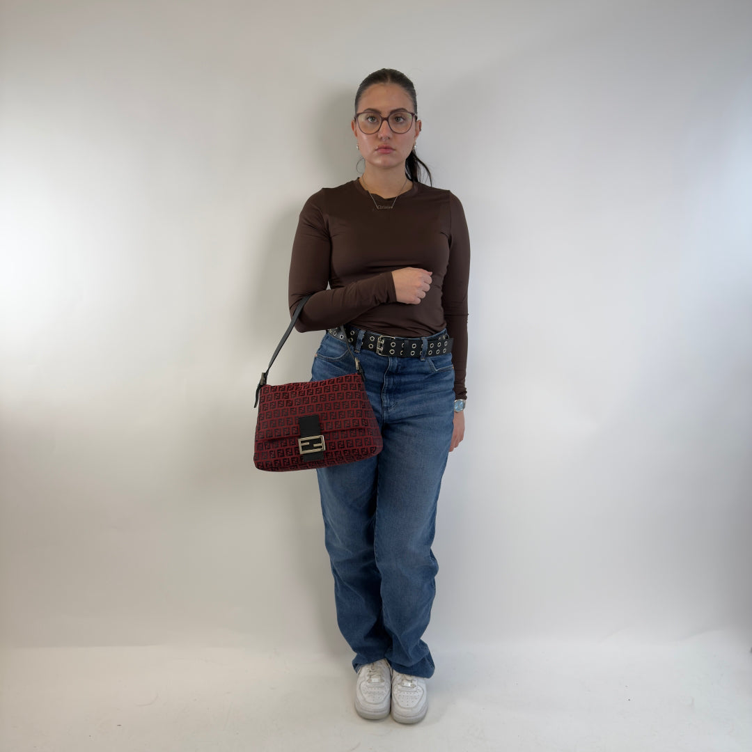 Fendi handbag Mamma Baguette red