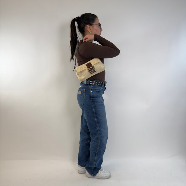 Fendi Handtasche Baguette beige