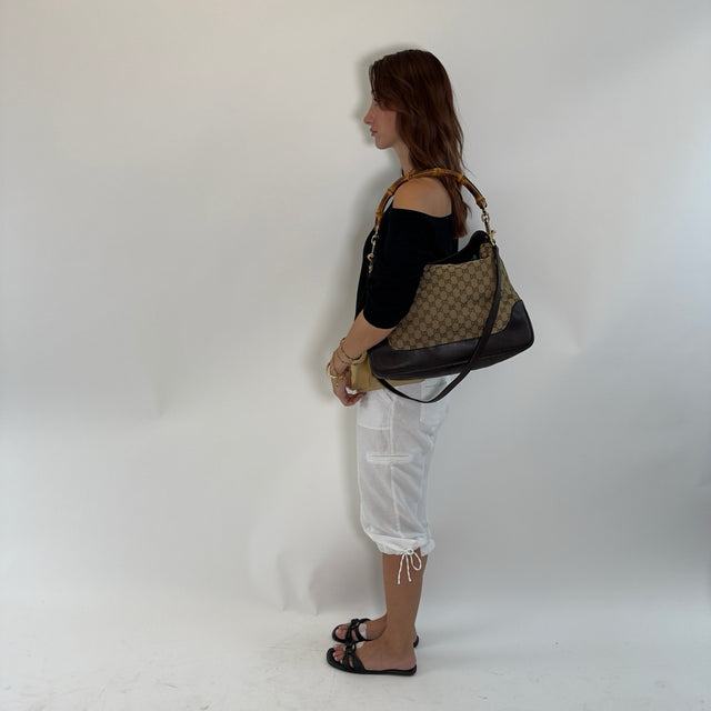 Gucci Schultertasche Bamboo