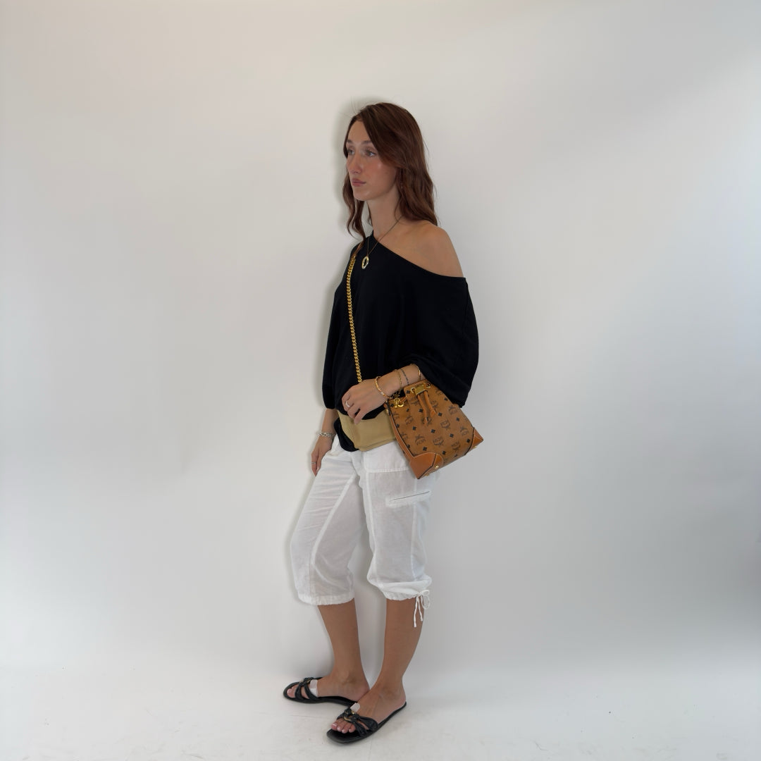 MCM Schultertasche Soft Berlin Bucket small
