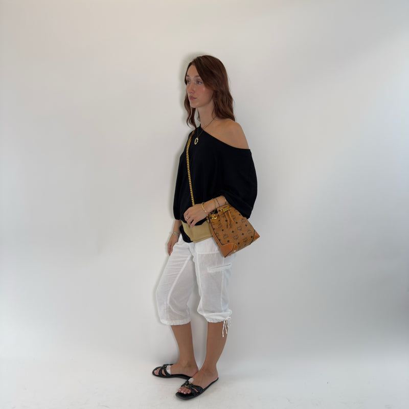 MCM Schultertasche Soft Berlin Bucket small