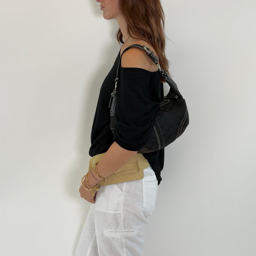Coach Schultertasche Hobo Half Moon Signature