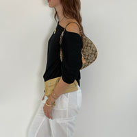 Coach Croissant Small Signature Shoulder Bag