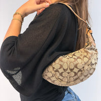 Coach Schultertasche Hobo Half Moon Signature