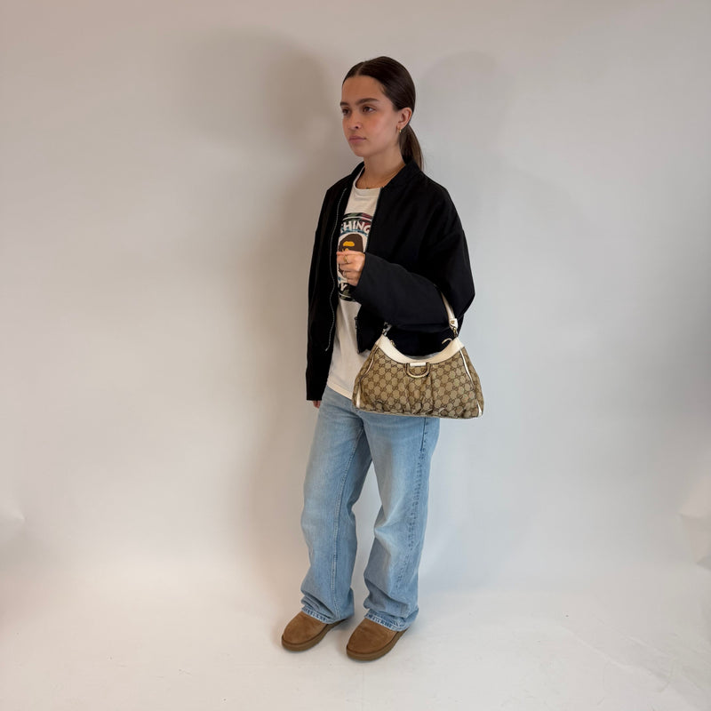 Sac bandoulière à anneau en D moyen