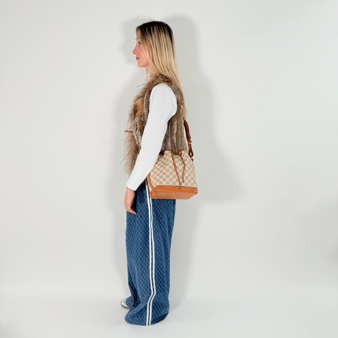 Schultertasche Sac Noé BB Damier Azur