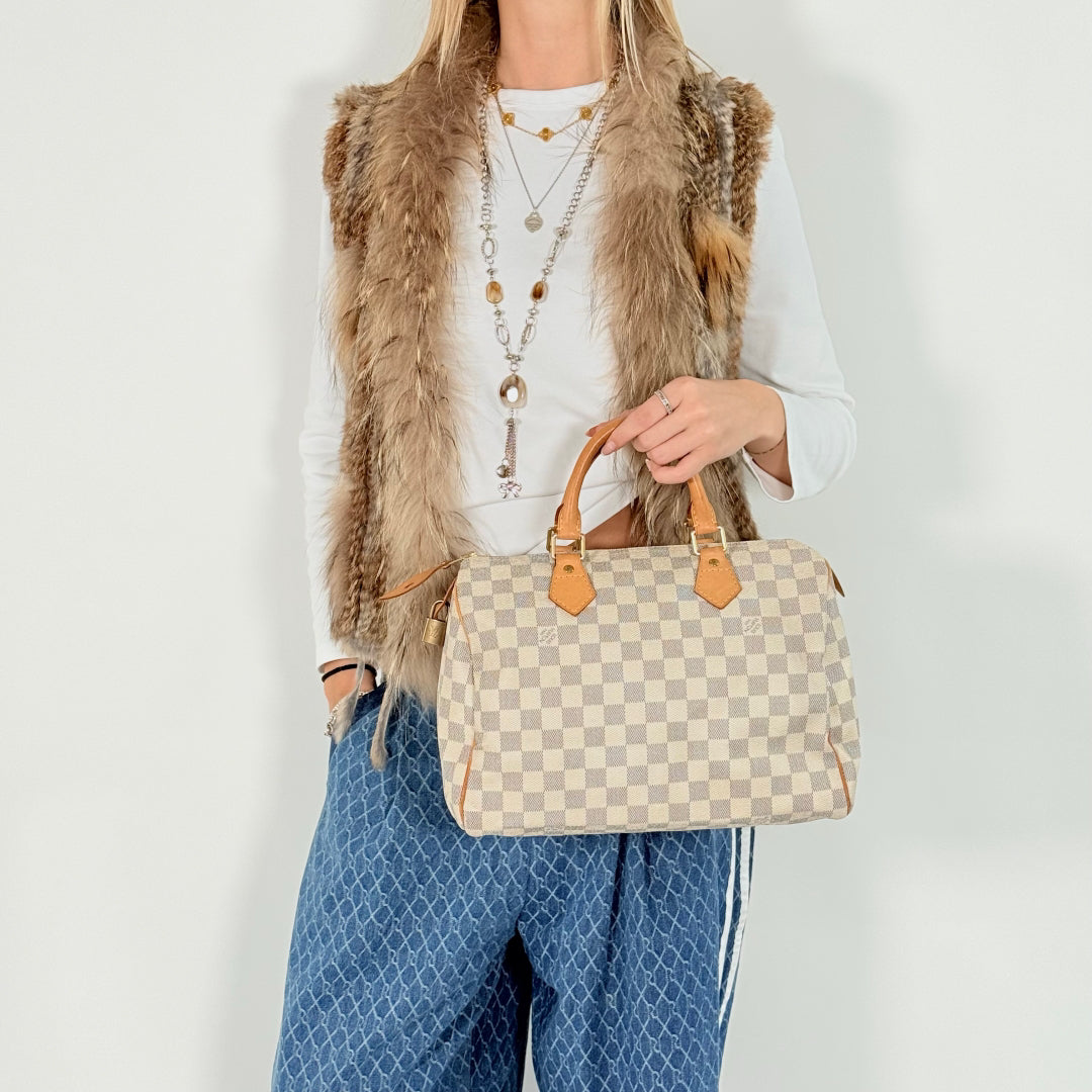 Borsa a mano Speedy 30 in Damier Azure