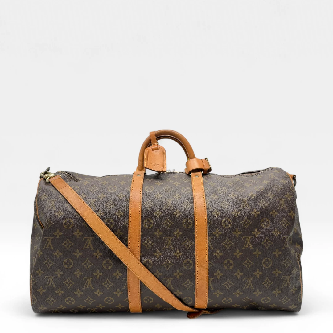 Louis Vuitton travel bag Keepall 55 brown