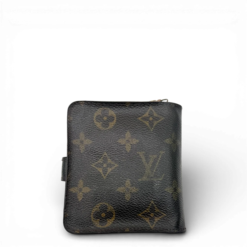 Portefeuille compact zippé