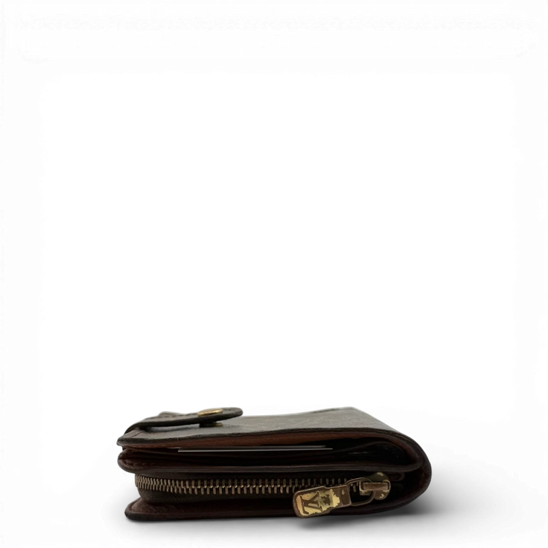 Portefeuille compact zippé