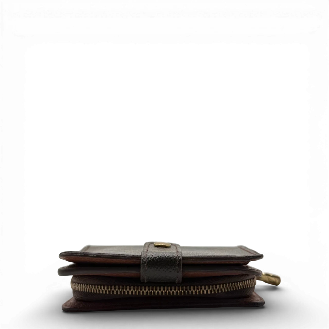 Portefeuille compact zippé