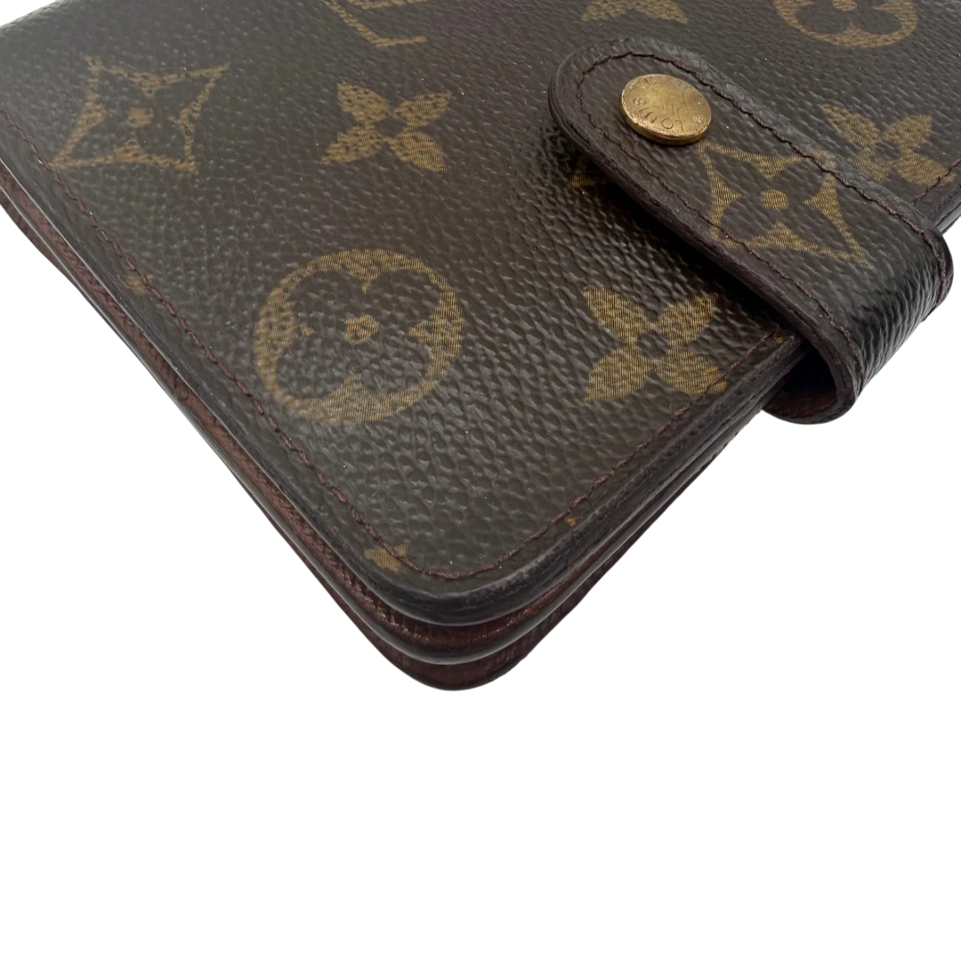 Portefeuille compact zippé